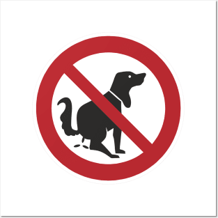 No More Dog Poop Posters and Art